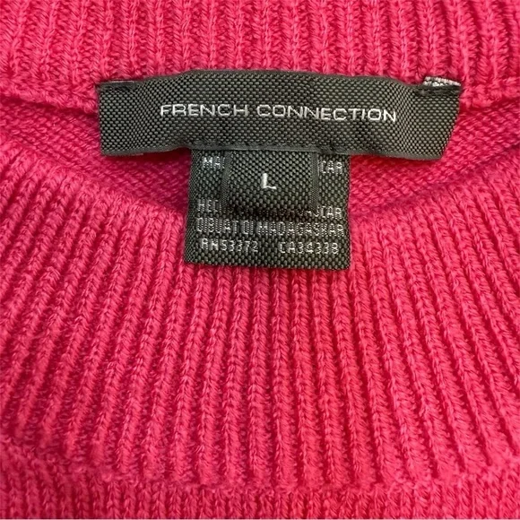 French Connection Cropped Mock Neck Sweater Size L - Picture 3 of 3